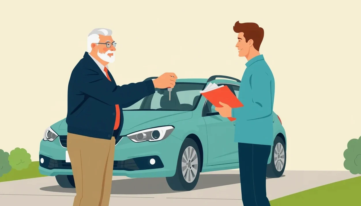 Žlté asistenčné odťahové vozidlo nakladá nepojazdné osobné auto na európskej diaľnici