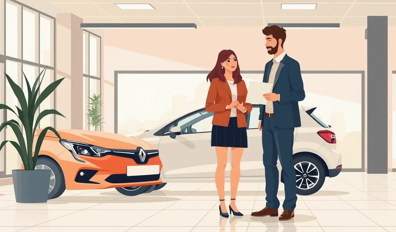 Kľúč od nového automobilu položený na kúpnej zmluve a poistných dokumentoch
