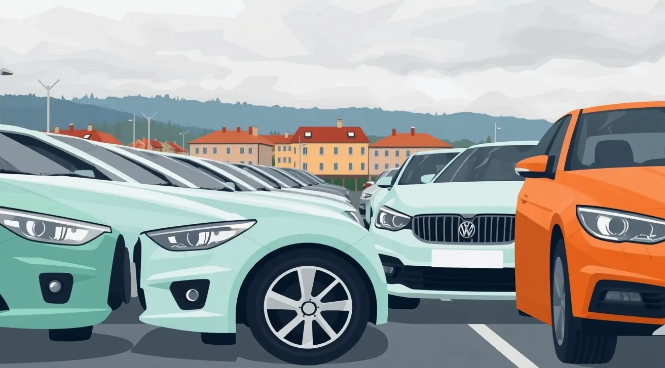 Pracovník autoservisu kalkuluje odhad nákladov na opravu poškodenej karosérie
