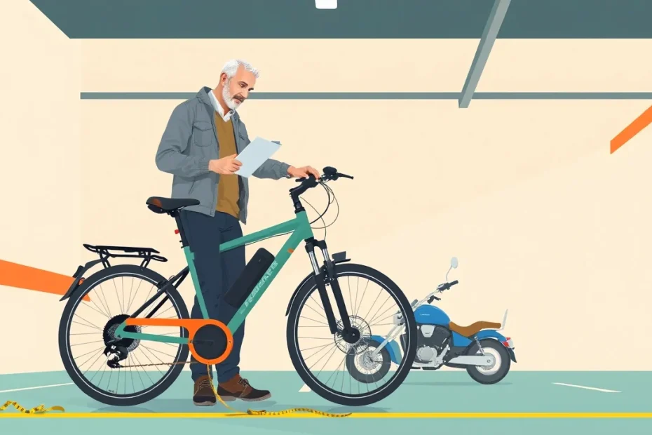 Pohľad na riadidlá elektrického bicykla s displejom a ovládacími prvkami
