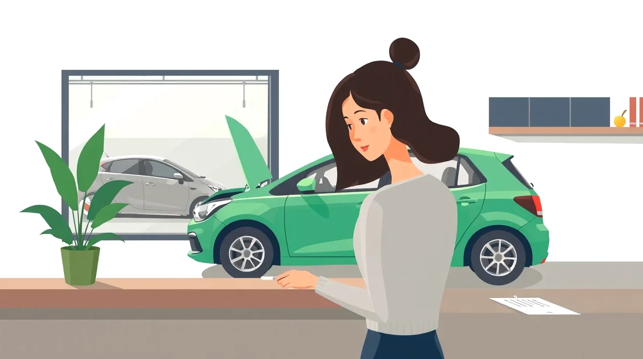 Príjazd žltej odťahovej služby k nepojazdnému osobnému automobilu na krajnici