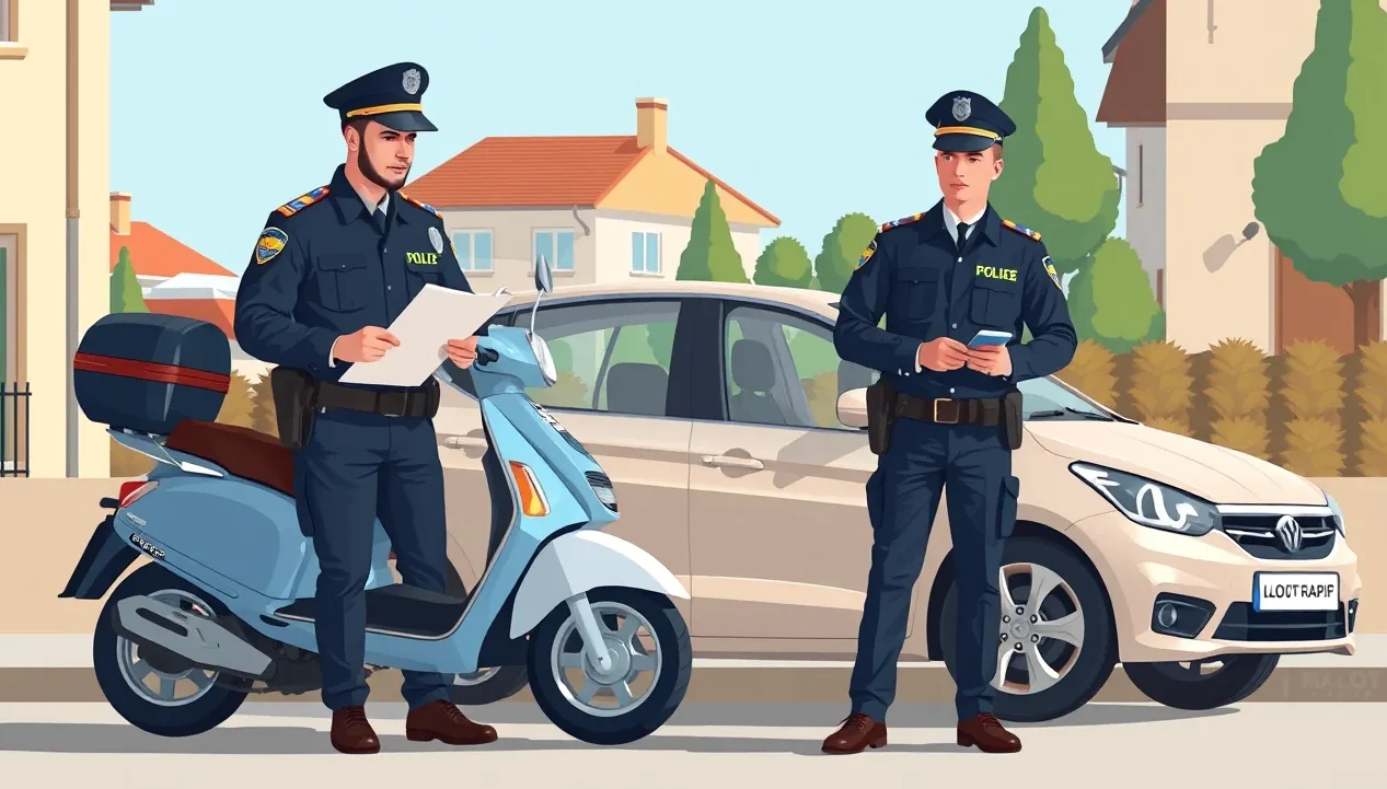 Kolízia chodca a elektrickej kolobežky na mestskom chodníku