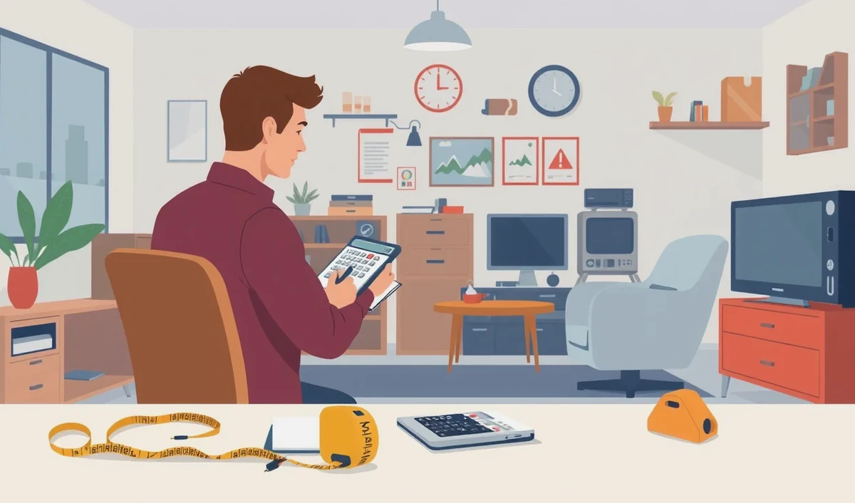 Meranie rozmerov izby a kontrola stavebných detailov pri rekonštrukcii