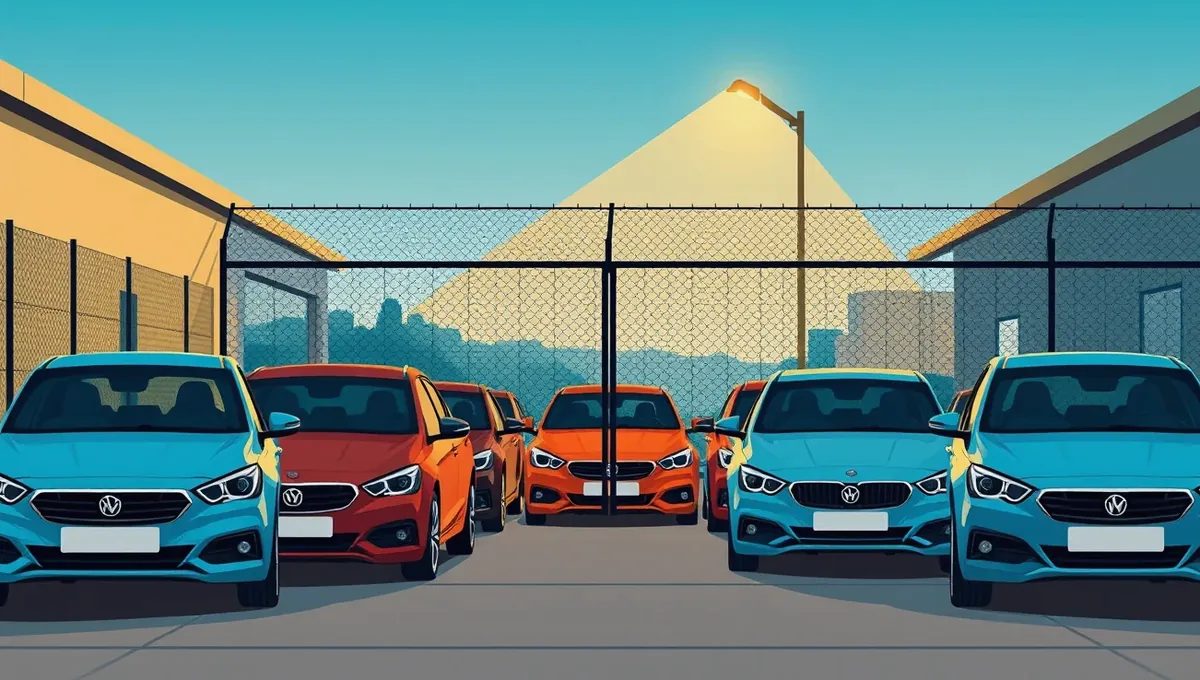 Osobné auto na hydraulickom zdviháku v priestoroch autoservisu počas opravy podvozka