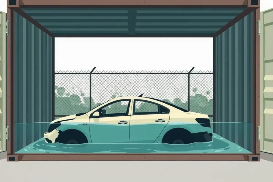 Hasiči ochladzujú poškodený elektromobil vodným prúdom