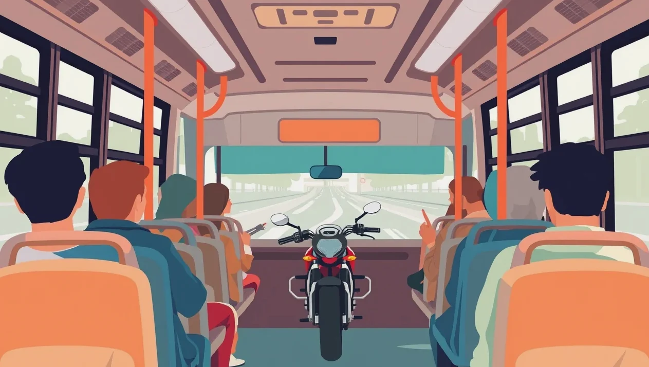 Vodič autobusu vypisuje záznam o dopravnej nehode pri poškodenom nárazníku