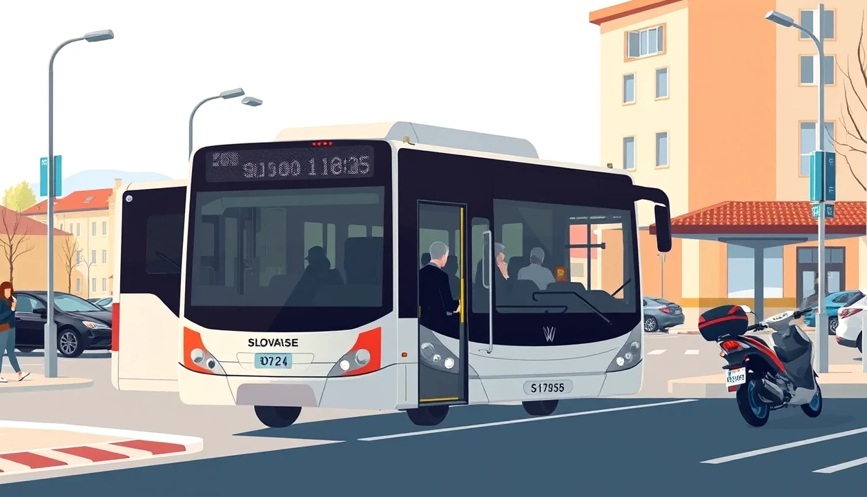 Záchranárske zložky a vyšetrovatelia dokumentujúci miesto dopravnej nehody autobusu