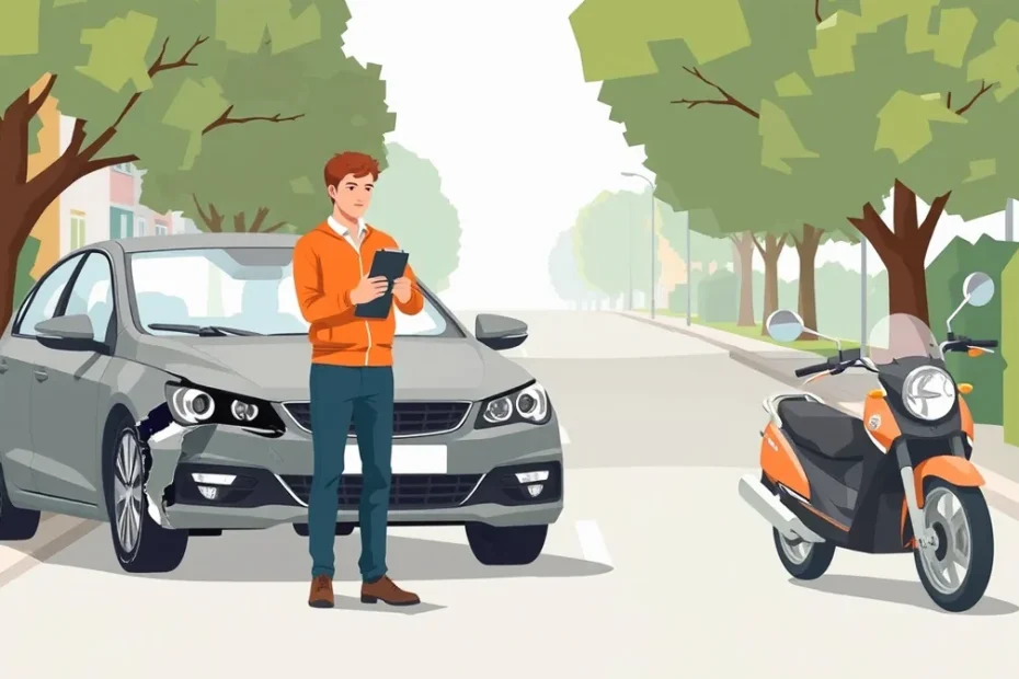 Pracovník evidencie vozidiel kontroluje technickú dokumentáciu automobilu