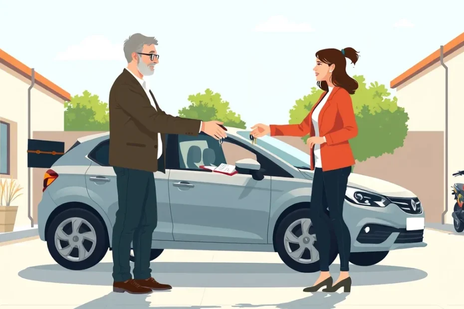 Starší vodič kontroluje motor a technické údaje vozidla Seat
